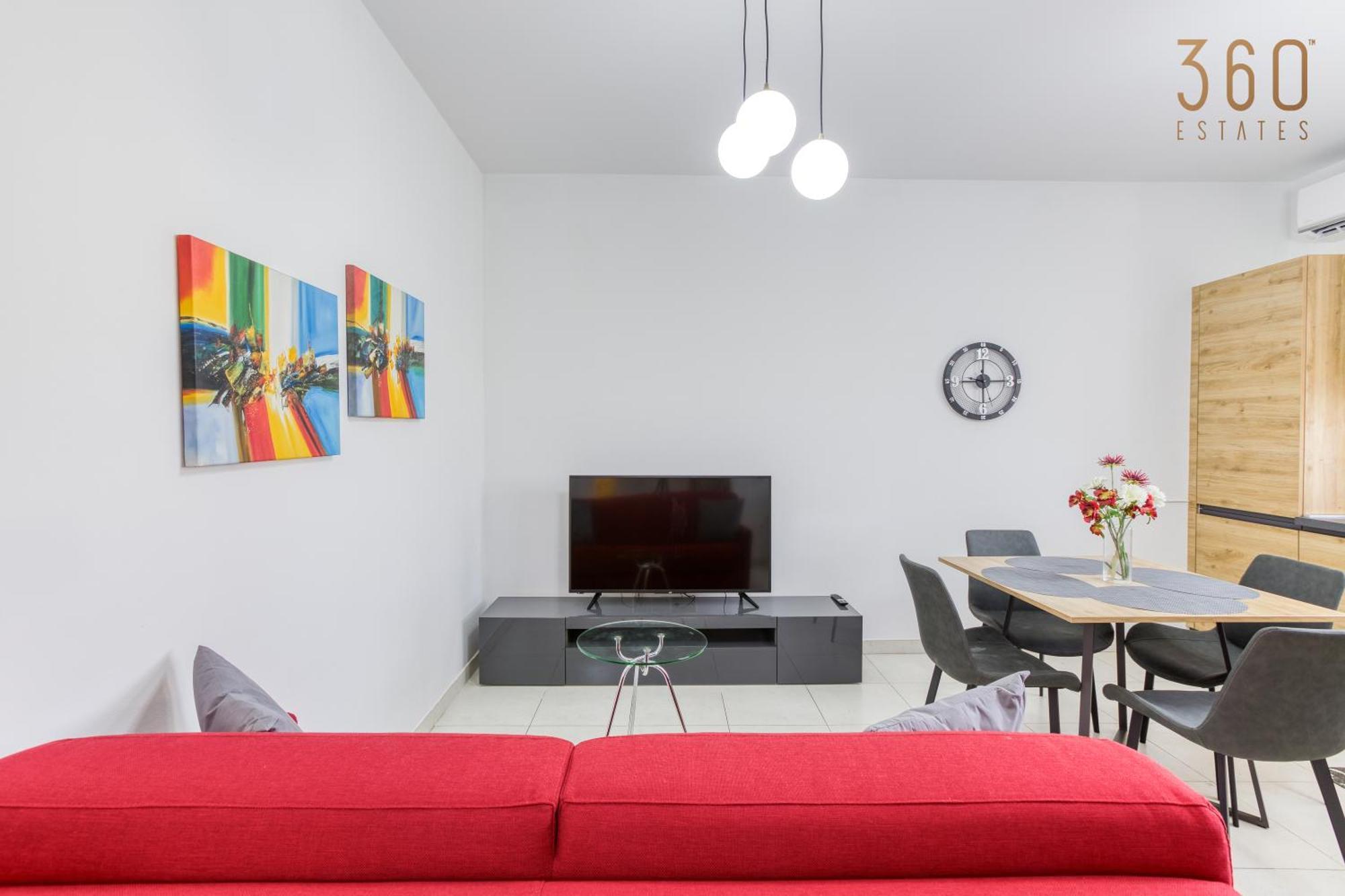 Apartment Modern With Sofabed & Balcony In By 360 Estates Gzira